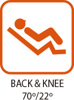 Back & Knee 70°/22°