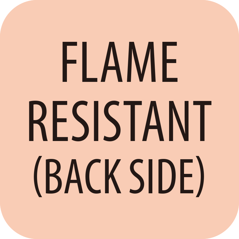 Flame resistant(back side)