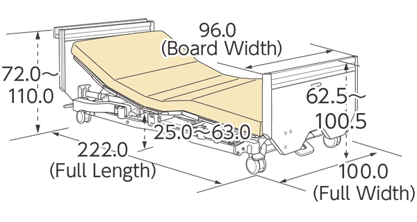 Positioning Bed Central Lock Type (WoodenShelfBoard)
