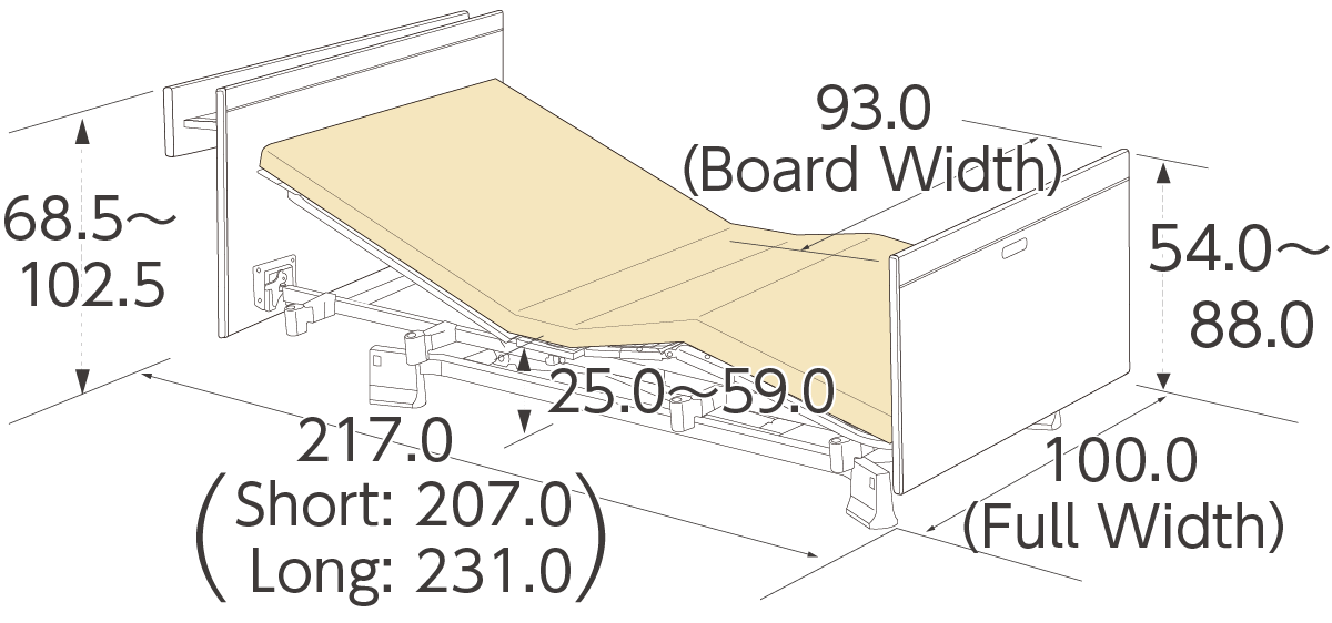 Wooden Shelf Board (90cm) demension