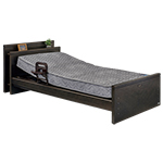 Shelf Board, Double Coil Mattress & Stand-Up Grip（with Table）