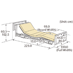 Positioning Bed 2 Motors, 3 Motors (Wooden Shelf Board) Drawing