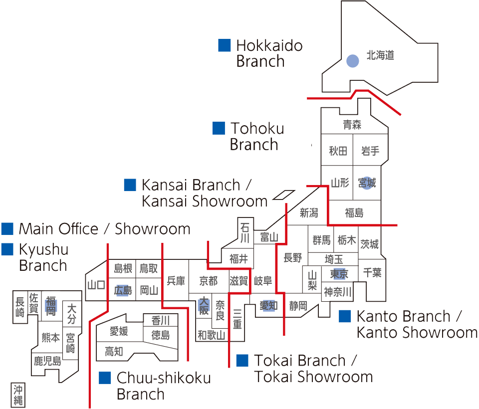 Branches map