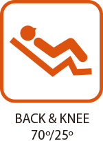 Back & Knee 70º/25º