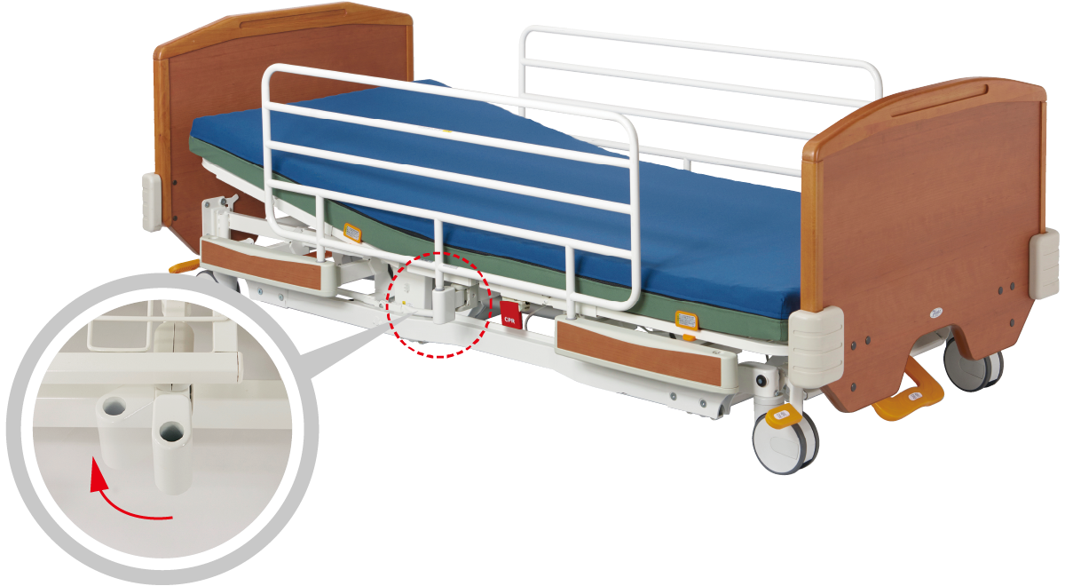 Retractable Center Rail Holder
