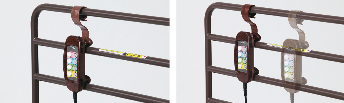 Easy to hang on the side rails