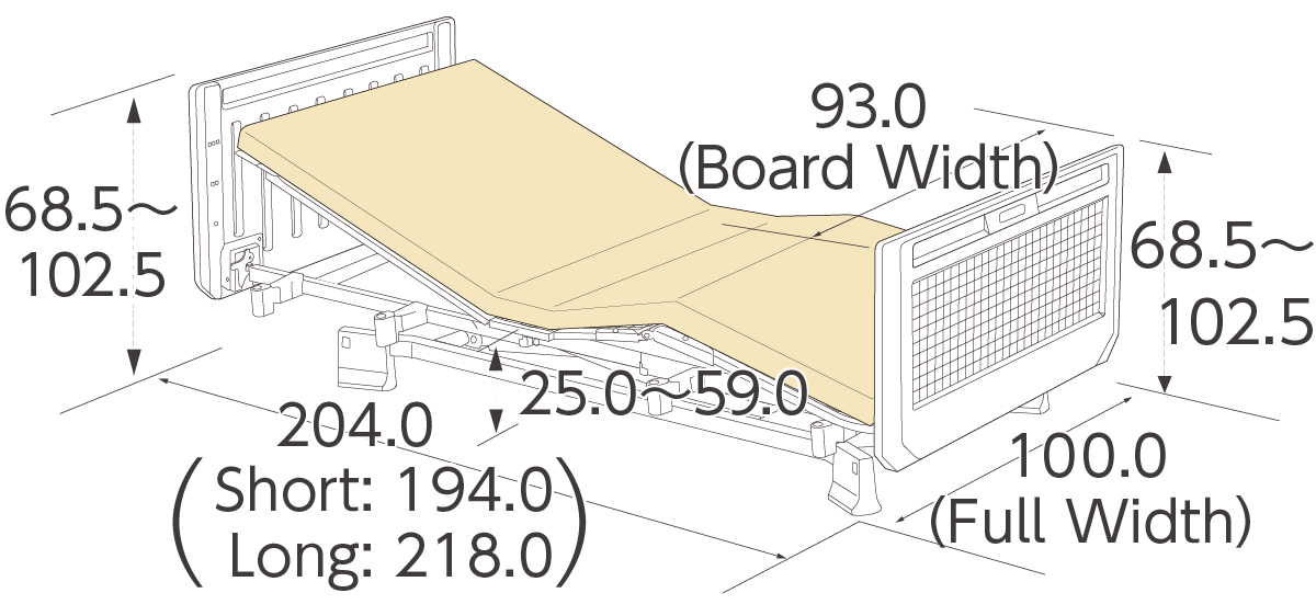 Resin Board (90cm) dimension