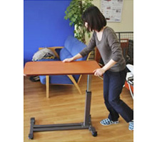 Injuries caused by falling over when attempting to use the table as a crutch.
