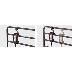 Easy to hang on the side rails