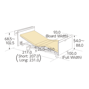 2 Motors, 3 Motors (Wooden Shelf Board 90cm) Drawing