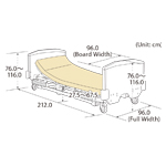 Positioning Bed Wooden Board (Four Locking Caster)